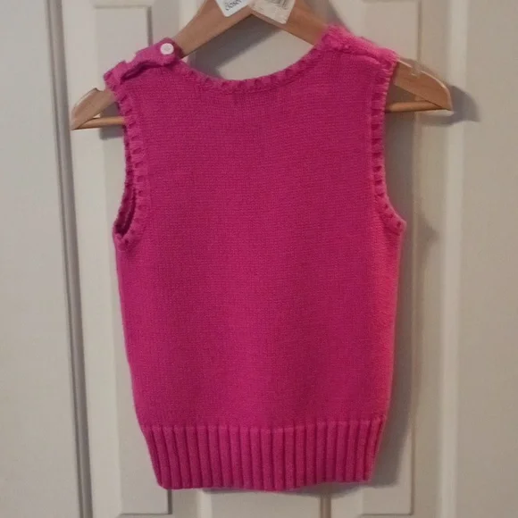 Ralph Lauren Vibrant Pink Sleeveless Knit Top - Picture 2 of 2